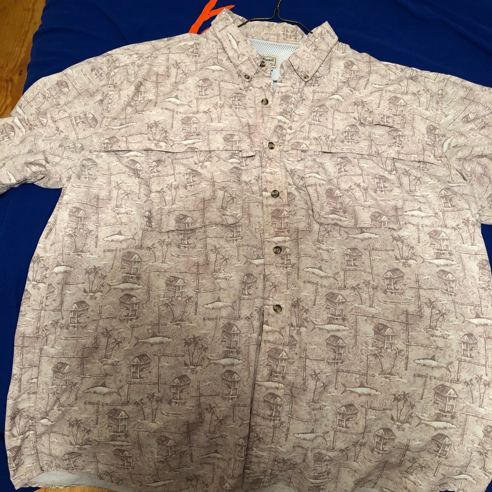 LL Bean Short Sleeve Button Up